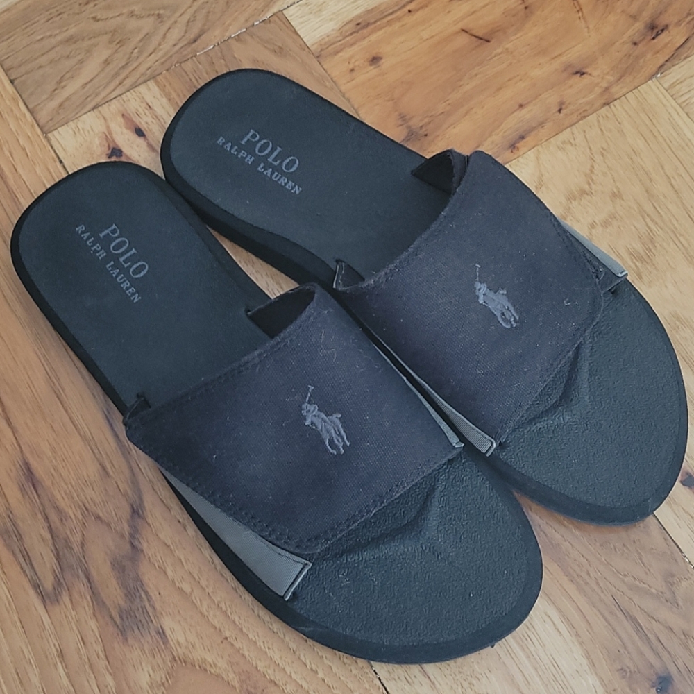 Polo Ralph Lauren black sandals size 12